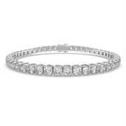Zephyrine Cushion Cut Diamond Tennis Bracelet Prong Set (10 ctw) - Nivetta